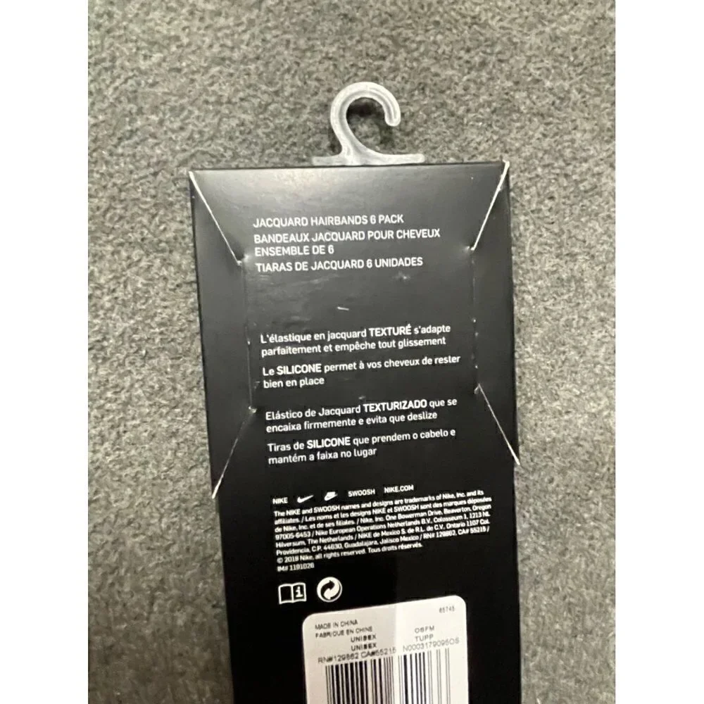 𝅺nike Jacquard Hairbands‎ 6 pack